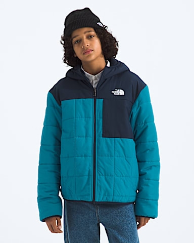 Boys Reversible Shasta FullZip Hooded Jacket TNF Dusk BlueSummit Navy Main