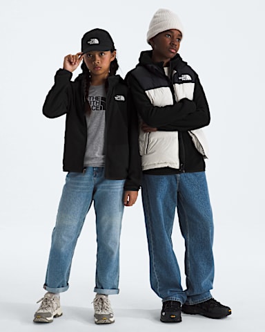 Boys Girls Glacier FullZip Hoodie TNF TNF Black HERO