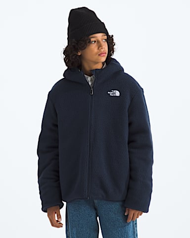 Boys Reversible Shasta FullZip Hooded Jacket TNF Dusk BlueSummit Navy HEROREV