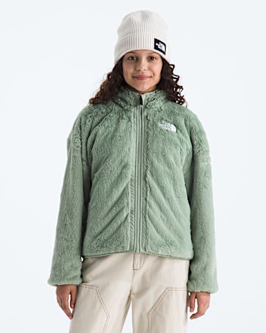 Girls Reversible Shasta FullZip Jacket TNF Slate Moss HEROREV