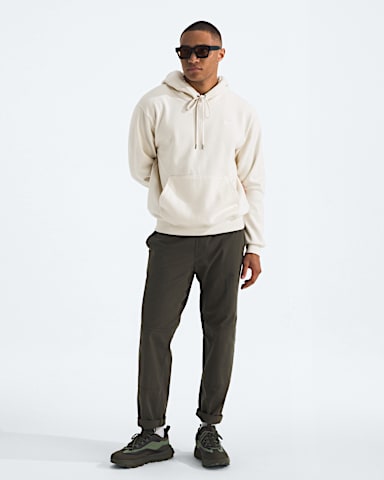 Mens TNF Essential Simple Dome Relaxed Hoodie TNF White Dune HERO2