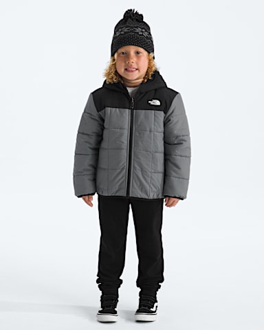 Kids Boys Reversible Shasta FullZip Hooded Jacket TNF Smoked Pearl HERO