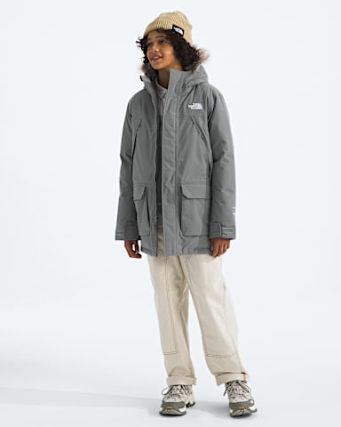 Boys McMurdo Parka TNF Smoked Pearl HERO2