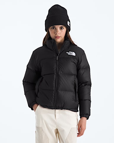 Teen 1996 Retro Nuptse Jacket TNF TNF Black  Recycled Down HERO2