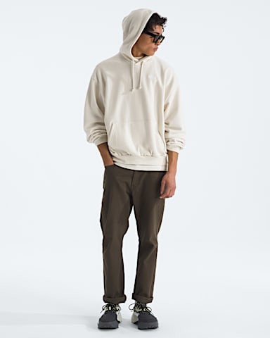 Mens Evolution Simple Dome Oversize Hoodie TNF White Dune HERO2