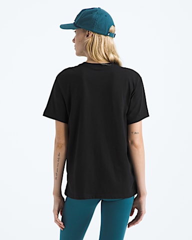 Womens Evolution Simple Dome Relaxed ShortSleeve Tee TNF TNF Black BACK