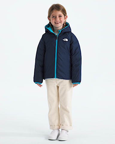 Kids Reversible Perrito Hooded Jacket TNF Meridian Blue HEROREV