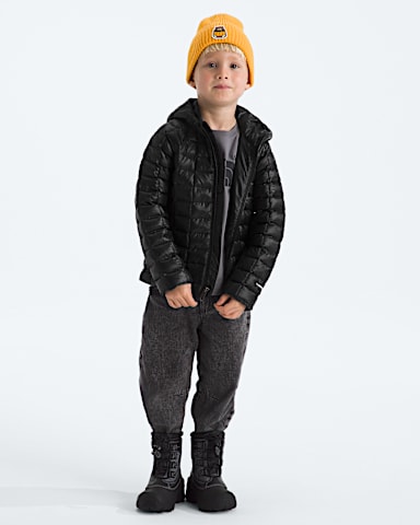 Kids THERMOBALL Hooded Jacket TNF TNF Black HERO2