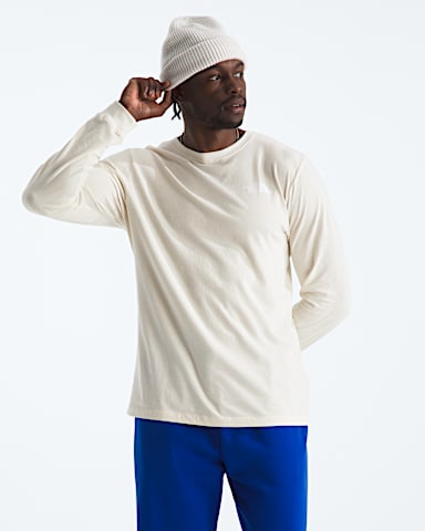 Mens Evolution Box NSE Regular LongSleeve Tee TNF White Dune BACK