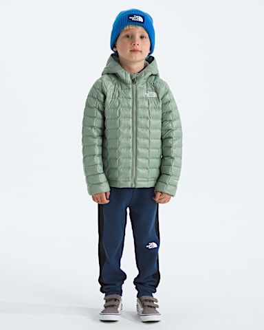 Kids THERMOBALL Hooded Jacket TNF Slate Moss HERO3