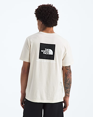 Mens Evolution Box NSE Regular ShortSleeve Tee TNF White Dune HERO