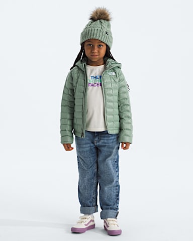 Kids THERMOBALL Hooded Jacket TNF Slate Moss HERO2
