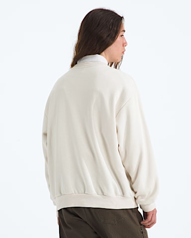 Chandail ras du cou surdimensionn Evolution Simple Dome pour hommes TNF Dune Blanche BACK