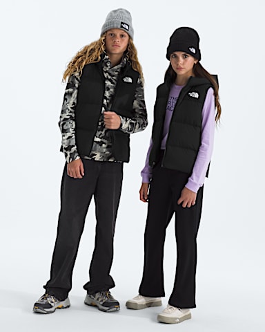 Boys Girls North Down Hooded Vest TNF TNF Black Main