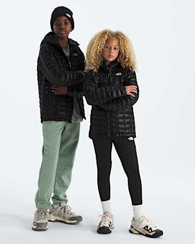 Boys Girls THERMOBALL Hooded Jacket TNF TNF Black Main