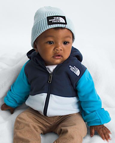 Baby Logo Box Beanie TNF Polar Haze MODELBACK