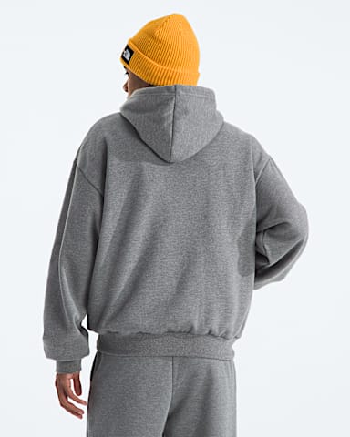 Mens Evolution Simple Dome Oversize Hoodie TNF TNF Mid Grey Heather BACK