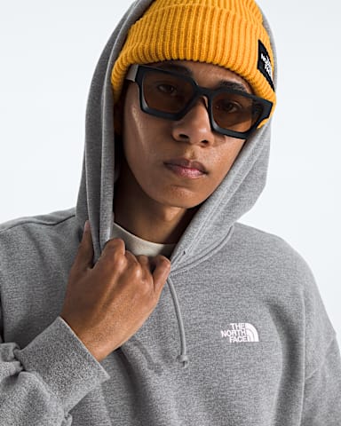 Mens Evolution Simple Dome Oversize Hoodie TNF TNF Mid Grey Heather HERO2