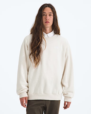 Chandail ras du cou surdimensionn Evolution Simple Dome pour hommes TNF Dune Blanche HERO