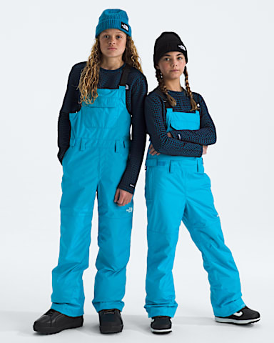 Boys Girls Freedom Insulated Bibs TNF Meridian Blue Main