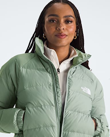 Womens Hydrenalite Down Jacket TNF Slate Moss HERO3