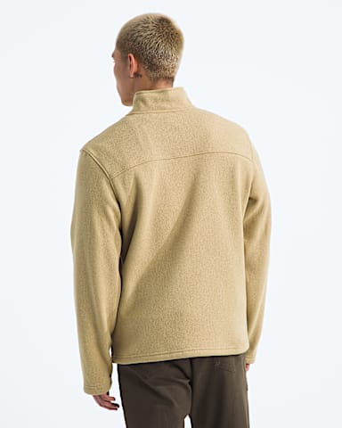 Mens Gordon Lyons Zip TNF Khaki Stone Heather BACK