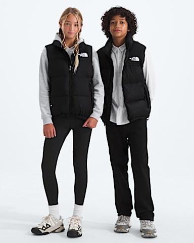 Boys Girls 1996 Retro Nuptse Vest TNF TNF BlackTNF BlackRecycled down HERO