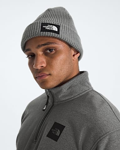 Tuque doubl Salty TNF Bruyere Gris Moyen TNF MODELBACK