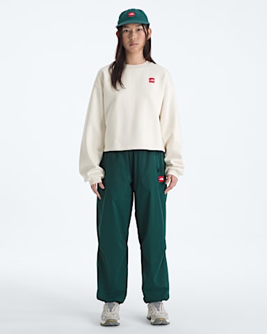 Womens TNF Red Box Crew TNF White Dune HERO2