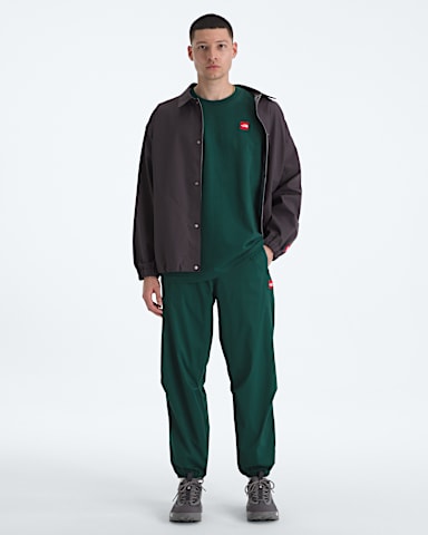 Mens TNF Red Box ShortSleeve Tee TNF Hunter Green HERO2