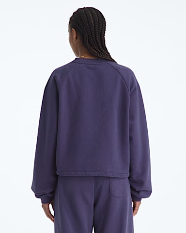 Womens TNF Red Box Crew TNF Eternal Purple BACK