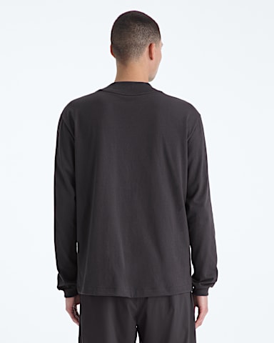 Mens TNF Red Box LongSleeve Tee TNF Obsidian BACK