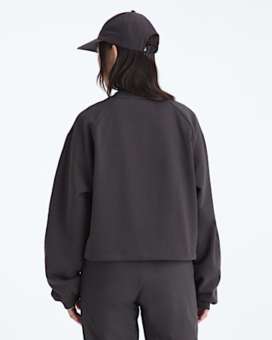 Womens TNF Red Box Crew TNF Obsidian BACK