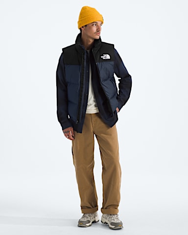 Mens 1996 Retro Nuptse Vest TNF Summit NavyTNF BlackRecycled Down HERO2
