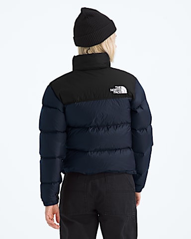 Womens 1996 Retro Nuptse Jacket TNF Summit NavyTNF Black BACK