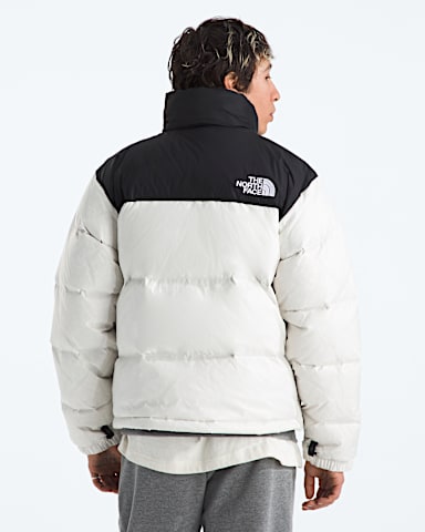 Veste 1996 Retro Nuptse pour homme TNF Dune BlancheNoir TNFDuvet Recycle BACK