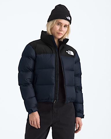 Womens 1996 Retro Nuptse Jacket TNF Summit NavyTNF Black HERO