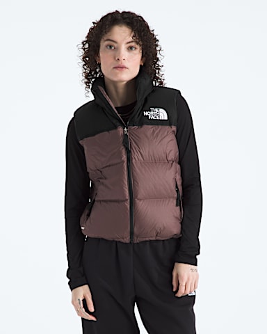 Womens 1996 Retro Nuptse Vest TNF Tawny QuartzTNF Black Main