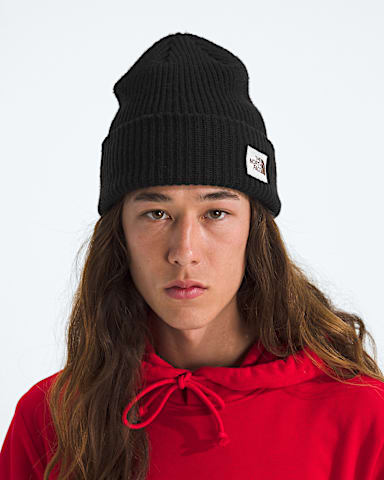 Salty Bae Lined Beanie TNF TNF Black MODELBACK