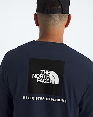 Mens Evolution Box NSE Regular LongSleeve Tee TNF Summit Navy HERO2