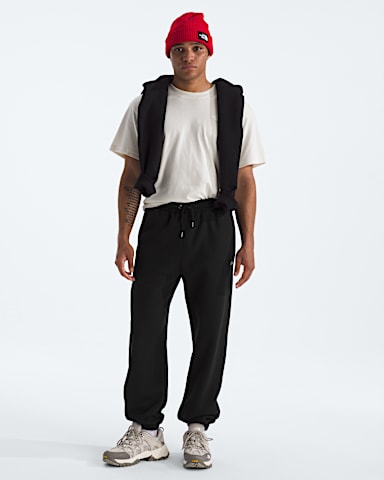 Mens TNF Essential Simple Dome Relaxed Pants TNF TNF Black HERO2