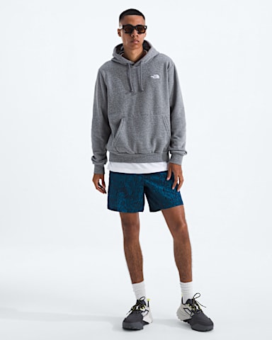 Mens Evolution Simple Dome Regular Hoodie TNF TNF Mid Grey Heather HERO2