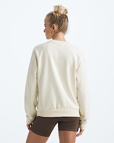 Womens Evolution Simple Dome Regular Crew TNF White Dune BACK