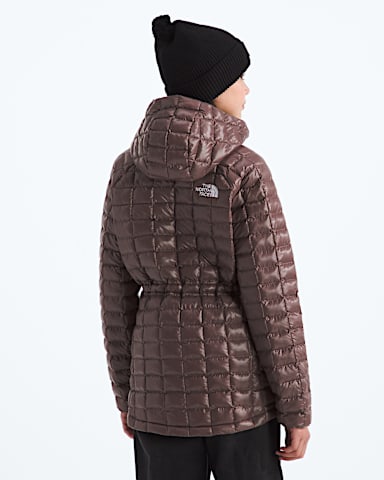 Girls THERMOBALL Parka TNF Tawny Quartz BACK