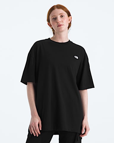 Womens TNF Essential Simple Dome Oversized ShortSleeve Tee TNF TNF Black Main