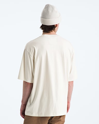 Mens TNF Essential Simple Dome Oversize ShortSleeve Tee TNF White Dune BACK