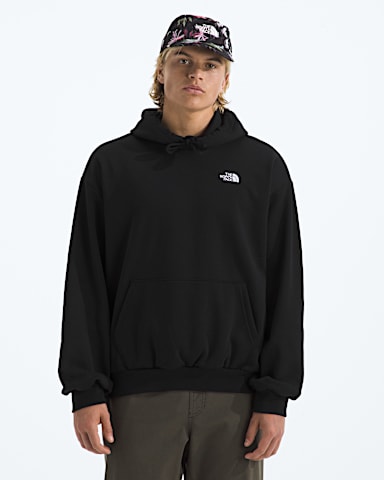 Mens Evolution Simple Dome Oversize Hoodie TNF TNF Black HERO