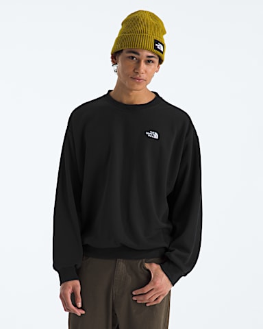 Mens Evolution Simple Dome Oversize Crew TNF TNF Black HERO