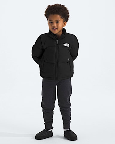 Kids 1996 Retro Nuptse Jacket TNF TNF BlackRecycled Down HERO3
