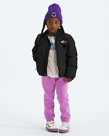 Kids 1996 Retro Nuptse Jacket TNF TNF BlackRecycled Down HERO2